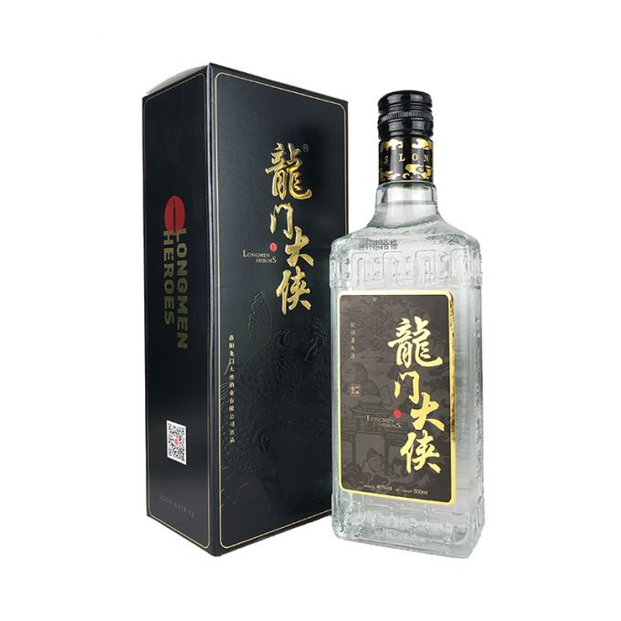 龍門大俠文化小酒 黑標46度 濃香型高度白酒