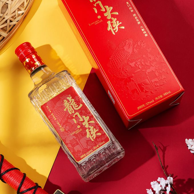 龍門大俠文化小酒 紅標52度 濃香型高度白酒